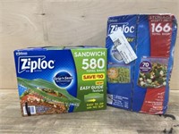 580 pack sandwich ziploc & 166ct variety ziploc