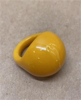 Vintage Butterscotch Bakelite Dome Ring sz 6/7