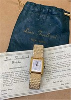 Louis Freedhand NY Gold Filled Stretch Watch