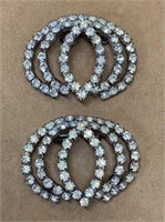 Vintage Rhinestone Shoe Loafer Clips Accessories