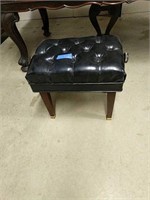 Leather Covered Adjustable Foot Stool