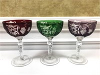 Nachtmann Traube Grape 2 hock wine glasses