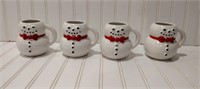 Vintage Snowman Ceramic Mugs