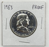 1963 Franklin Dollar Proof