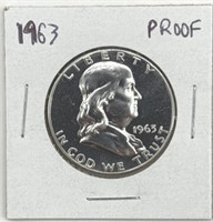 1963 Franklin Dollar Proof