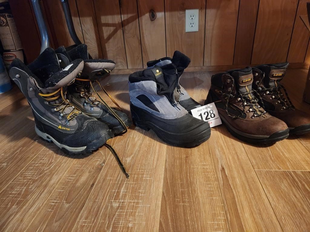 Boots (3) all sz 10, Arctic Shield, HiTech & Ozark