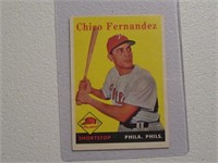 1958 TOPPS CHICO FERNANDEZ NO.348 VINTAGE