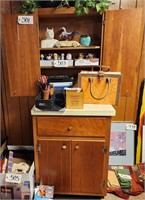 Wood Cabinet, Silk on Top