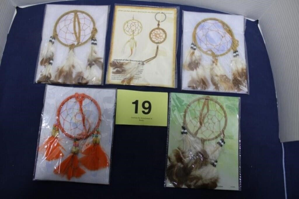 FIVE SMALL DREAMCATCHERS