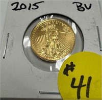 2015 $5 GOLD 1/10th Oz. - BU