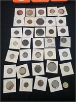VARIOUS MIXED FOREIGN COINS