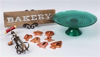Bakery Sign, Copper Cookie Cutters & More