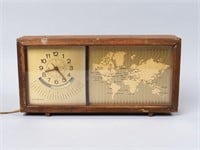 Vintage GE Clock w/World Map