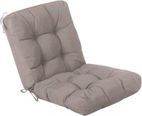 $45  QILLOWAY Outdoor Chair Cushion  Tan/Grey