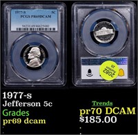 Proof PCGS 1977-s Jefferson Nickel 5c Graded pr69