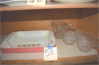 Vintage creamers and baking dishes