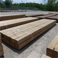 16 pcs. 6" x 6" x 14' HEMLOCK LUMBER