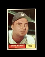 1961 Topps #37 Charlie Maxwell EX to EX-MT+