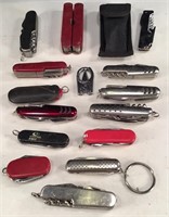 (16) Pocket Knives & Multi-Tools