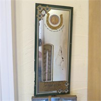 Lot of Advertising Mirror/Thermometers