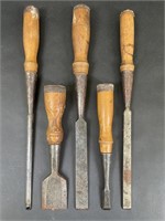 Vintage Wood Handle Chisels