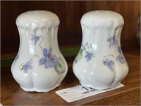 Bavaria Hand Painted Violet Salt & Pepper Shakers
