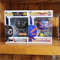 2 Spiderman Funko Pops