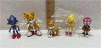 Sonic the Hedgehog Lot of 5 Action Figures.
