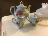 Poppy Handpainted Teapot Set