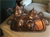 Baroque Silverplated Tea Coffee Service