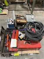 Assorted test, equipment, cables, megger