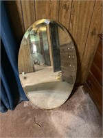 Heavy oval mirror no frame