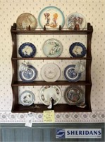 DECORATIVE PLATES AND WALL-MOUNTED TEACUP DISPLAY