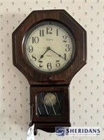 LINDEN WALL CLOCK (DAMAGE ON GLASS AND DOOR)