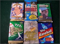 6 Unopened Packs Baseball Cards