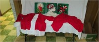 Vintage Santa Claus Suit and Pillows