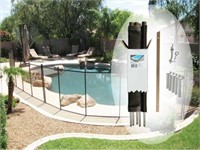Pool Fence DIY Section in Brown with 5-Poles