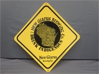 ~ New Glarus Plastic Beer Sign