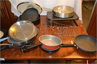 GROUP PANS-SKILLETS-COOLING RACKS