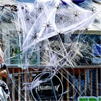 900 sqft Halloween Webs Decorations w