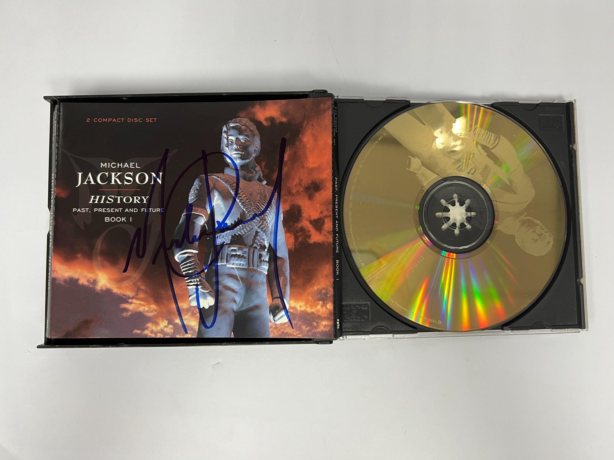 Autograph COA Michael Jackson CD