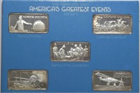 5 - Americas Greatest Events .999 Silver 5ozt TW