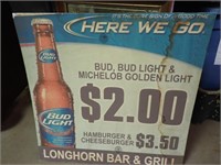 Longhorn Bar & Grill Sign - 20"Wx19 1/2"H