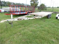 HOMEMADE BOAT TRAILER W/DECK