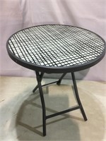 Folding Patio Table, 19”T x 18”W