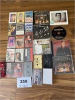 CD'S AND CASSETTE TAPES