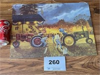 FARMALL & JOHN DEERE METAL SIGN