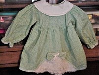Handmade Green/white Child's Cotton Dress Sample