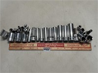 LARGE LOT OF SNAP-ON SOCKETS