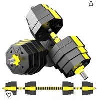 Adjustable Weights Dumbbells Set,Non-Rolling